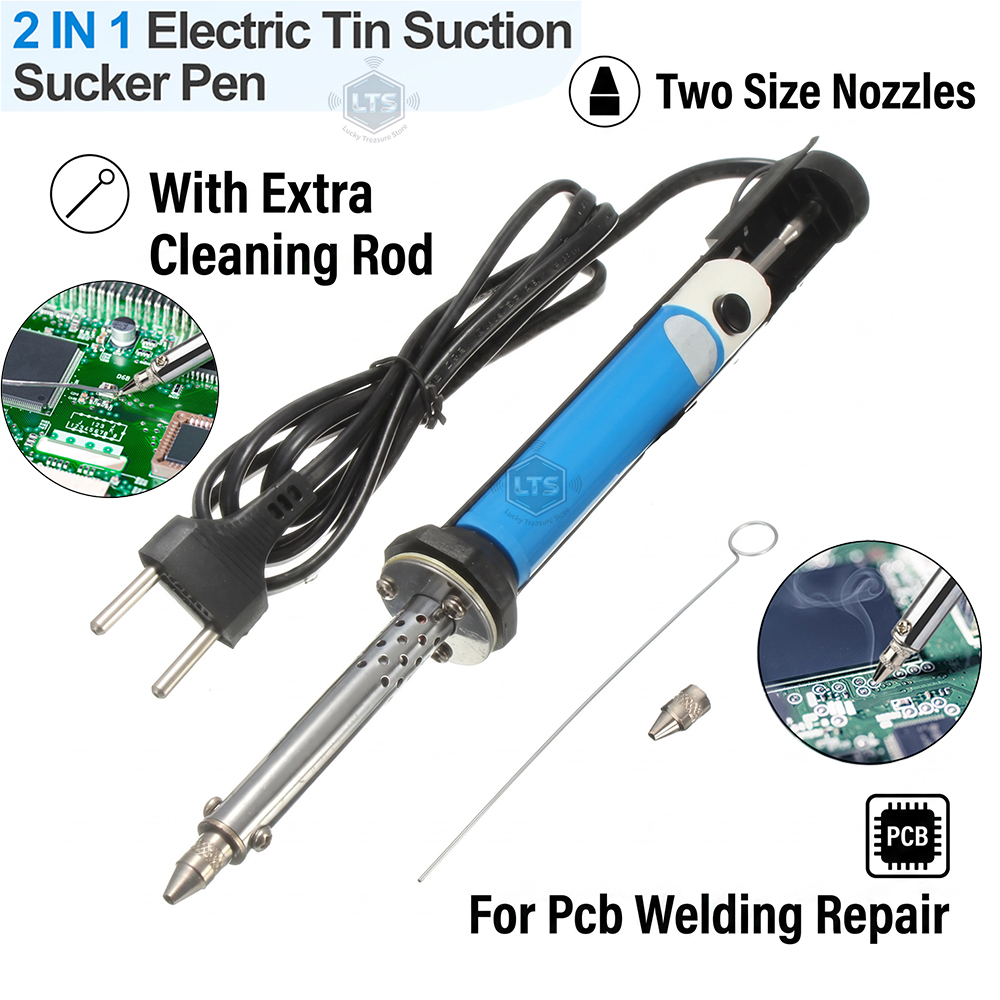 Desoldering Pump Electric Vacuum Station - Электрический вакуумный паяльник-пенитунштейнер (110В США/220В ЕС)